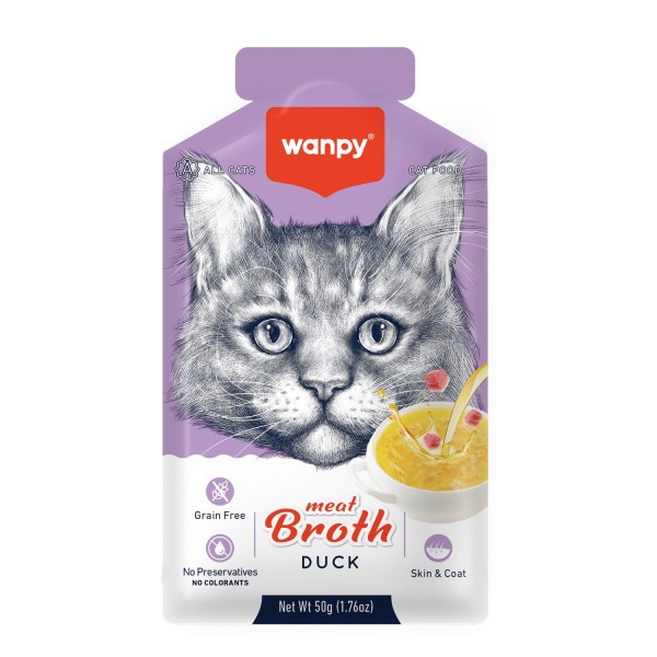 Wanpy Meat Broth Duck for Cats (50gm)