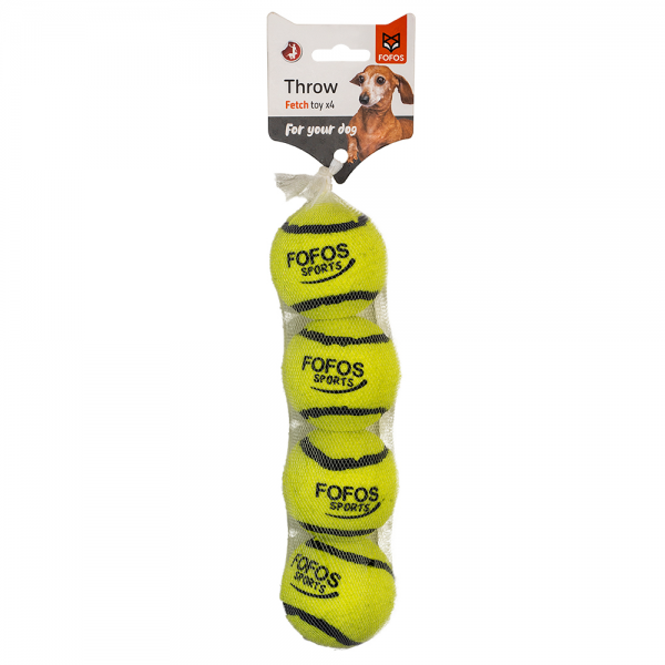 FOFOS Sports Fetch Ball FOR DOG ( 4pk)