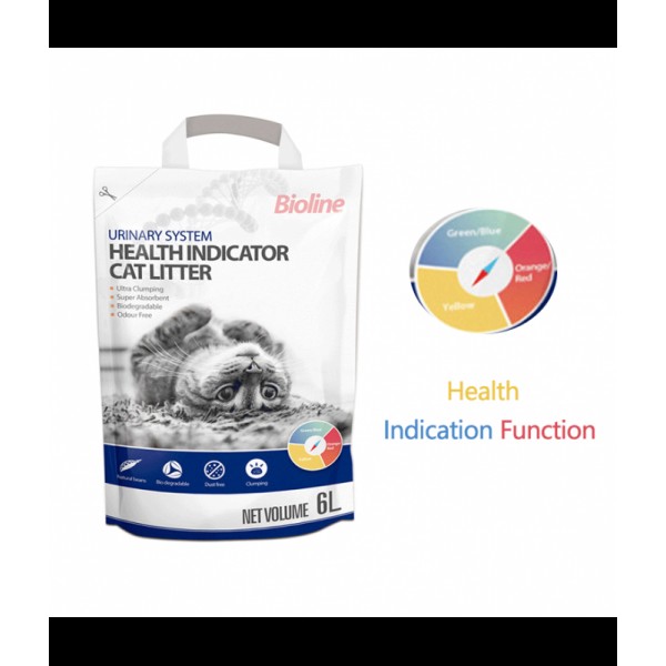 Bioline Urinary Health Indicator Cat Litter (6L)