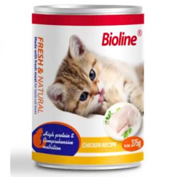 Bioline Canned Cat Food 375g-[Flavor - Chicken]