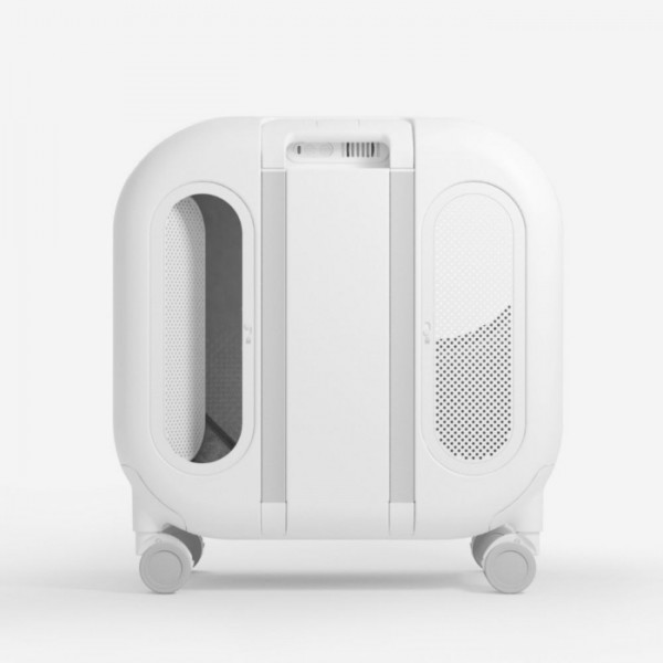 Suitcase for Transporting Petswith Integrated Fan and Light