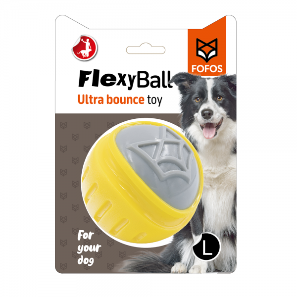 FOFOS Flexy Ball Ultra Bounce Toy FOR DOG (L)