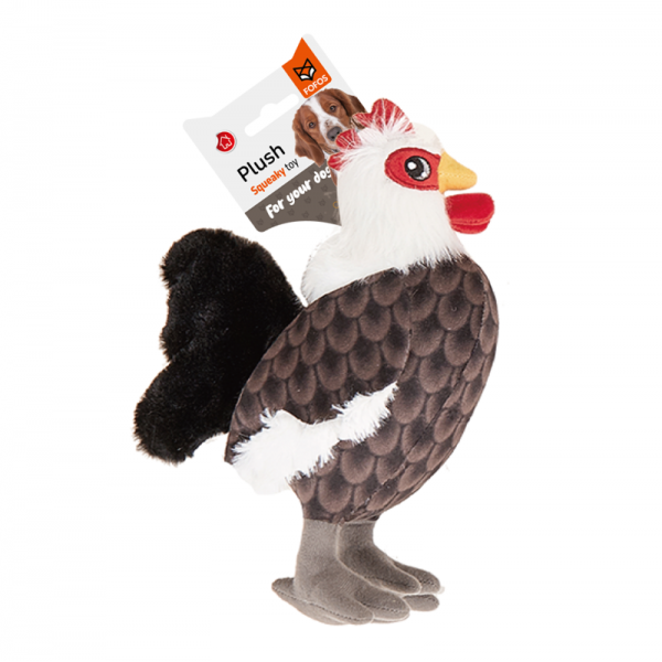 FOFOS Rooster Plush Dog Toy ( M )