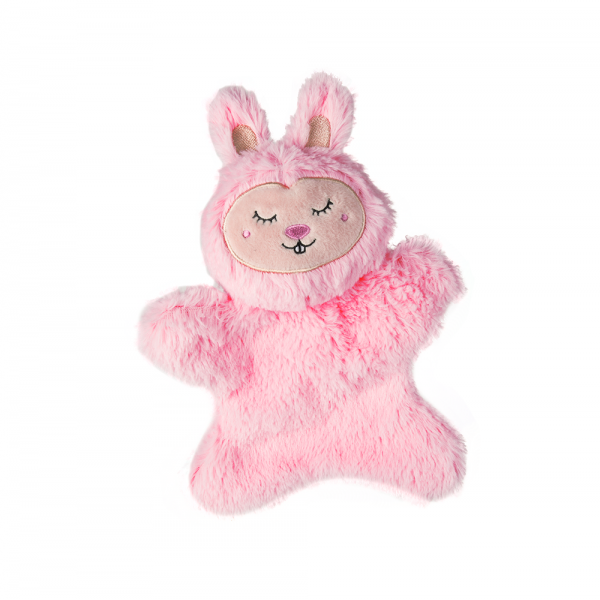 FOFOS Glove Plush Rabbit Dog Toy ( PINK )