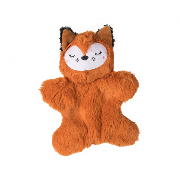 FOFOS Glove Plush Fox Dog Toy(Brown)