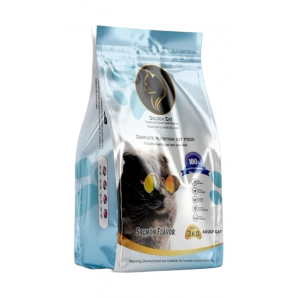 Golden Cat Salmon Adult Dry Food - 3kg x 4 bag ( Total 12 kg )