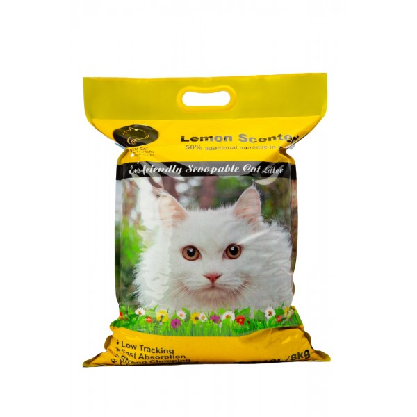 Golden Cat Cat Litter Bentonite Strong Clumping Lemon Scented (8kg-10L)