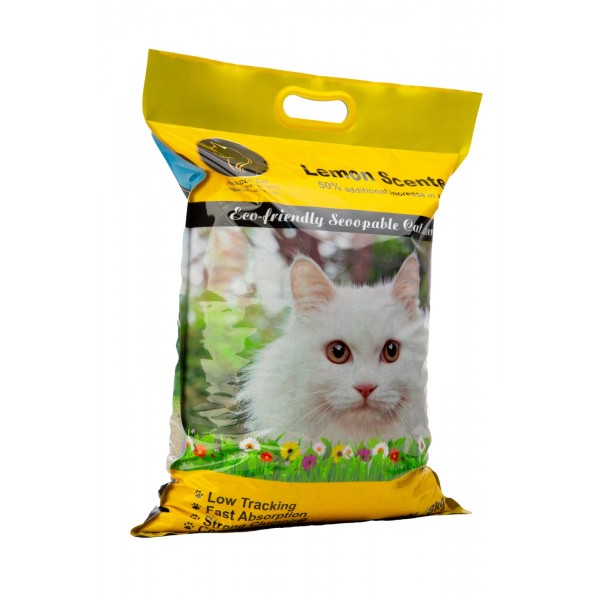 Golden Cat Cat Litter Bentonite Strong Clumping Lemon Scented (8kg-10L)