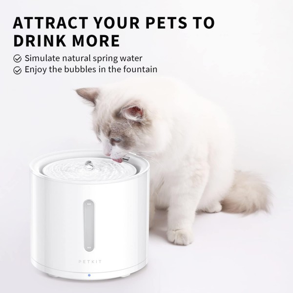 PETKIT EVERSWEET Solo 2 Wireless Pet Water Fountain, Water Fountain Dispenser for Cats, Dogs, Small Animals + One Replaced Wireless Pump