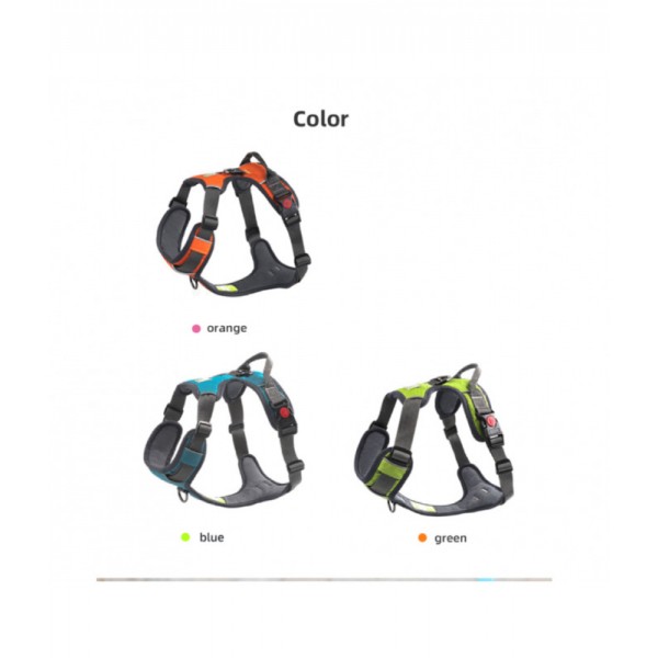 Golden Panda T8 Comfortable Harness FOR DOG, S(Orange)