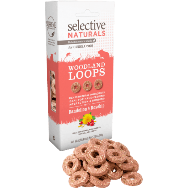 Supreme Selective Naturals Woodland Loops Guinea Pig Treat 80g