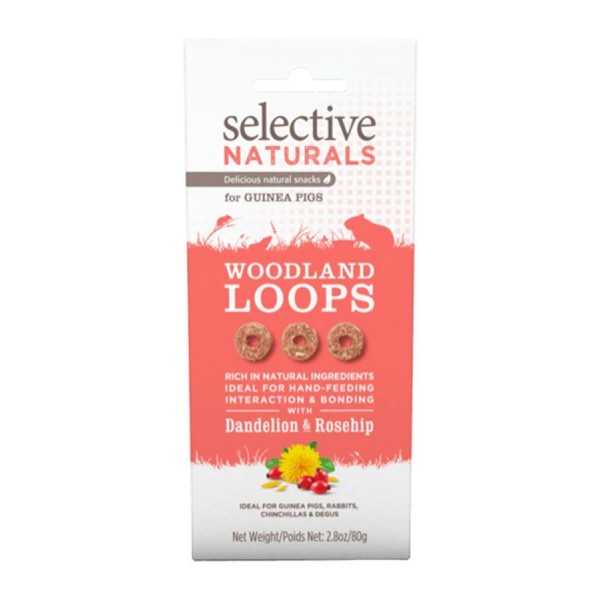 Supreme Selective Naturals Woodland Loops Guinea Pig Treat 80g