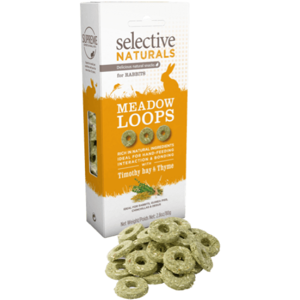 Supreme Selective Naturals Meadow Loops Rabbit Treat 80g