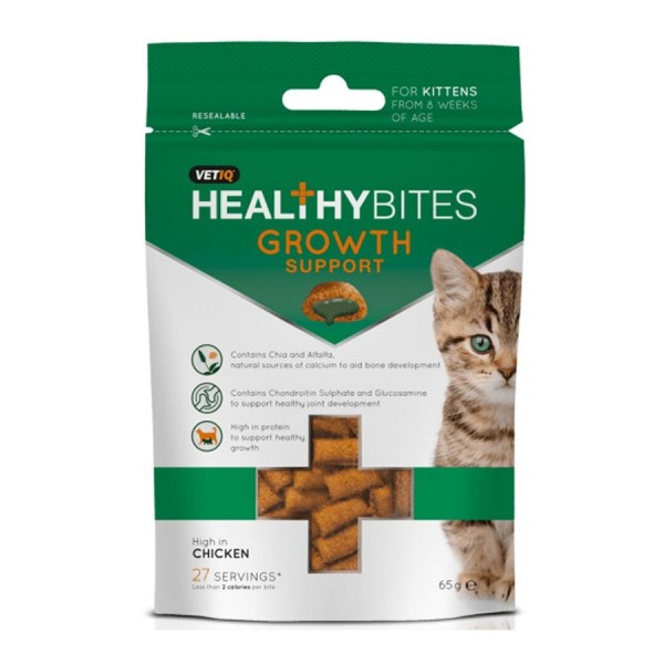 Healthy Bites Growth Support Kitten Treats 65g