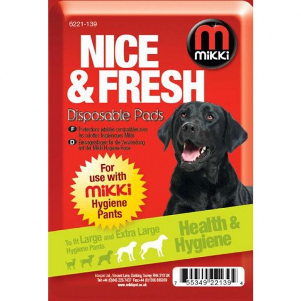 MIKKI DISPOSABLE PADS for dog ( L-XL )