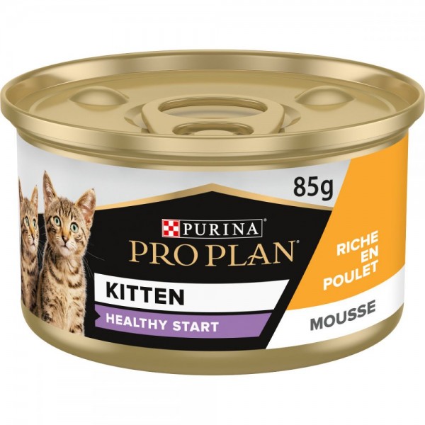 PRO PLAN KITTEN BABY MOUSSE CHICKEN CAN Box( 24x85g )  For Cat