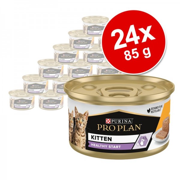 PRO PLAN KITTEN BABY MOUSSE CHICKEN CAN Box( 24x85g )  For Cat