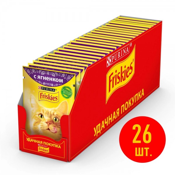 Purina Friskies Cat Turkey Pouch 1 Box (26x85g)