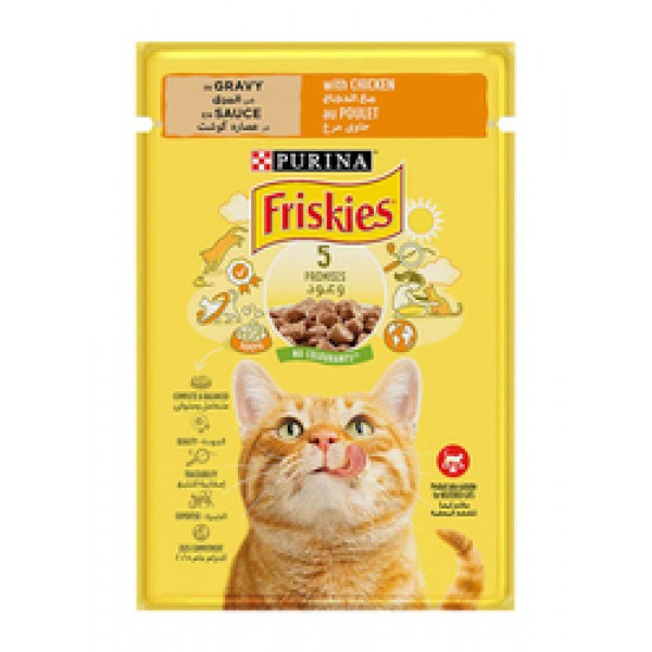 Purina Friskies Cat Chicken Pouch ( 85g )  For Cat