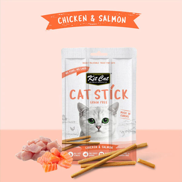 Kit Cat Grain Free Cat Stick Chicken & Salmon 15g