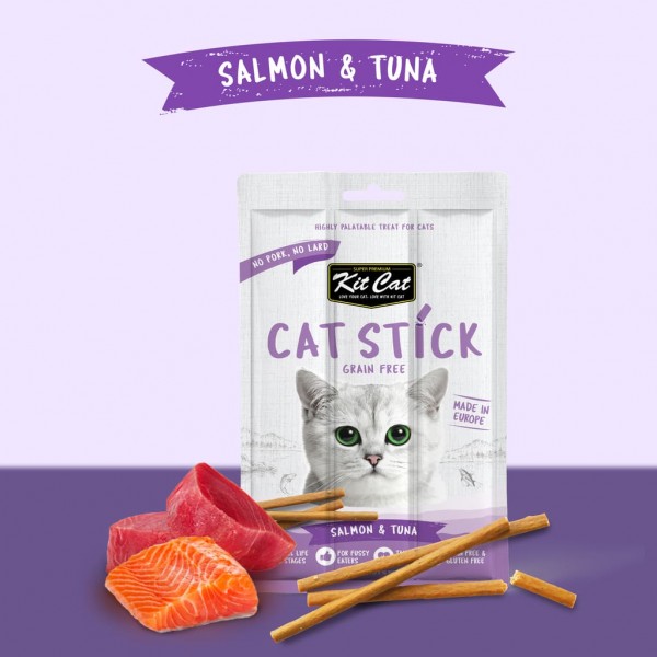 Kit Cat Grain Free Cat Stick Salmon & Tuna ( 15g )