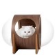 YOLENY Wooden Cat Bed Capsule ( Large Brown )