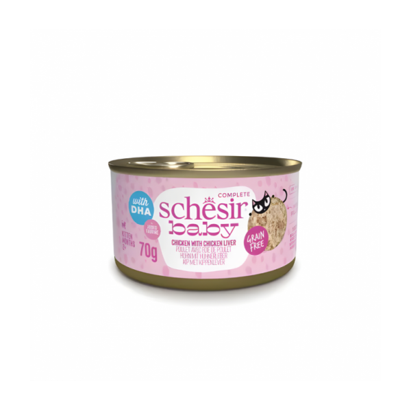 Schesir Baby Kitten Wholefood - Chicken With Chicken Liver 70g 