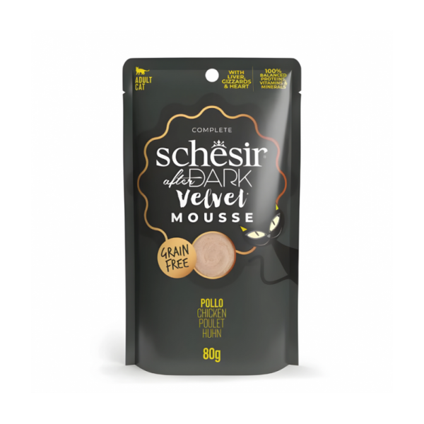 Schesir After Dark Velvet Mousse For Cat - Chicken 80g