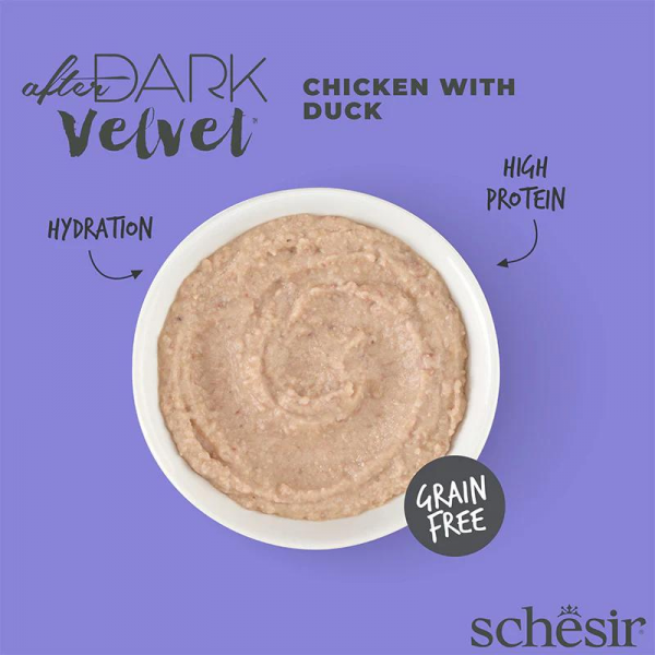 Schesir After Dark Velvet Mousse For Cat - Chicken With Duck 80g