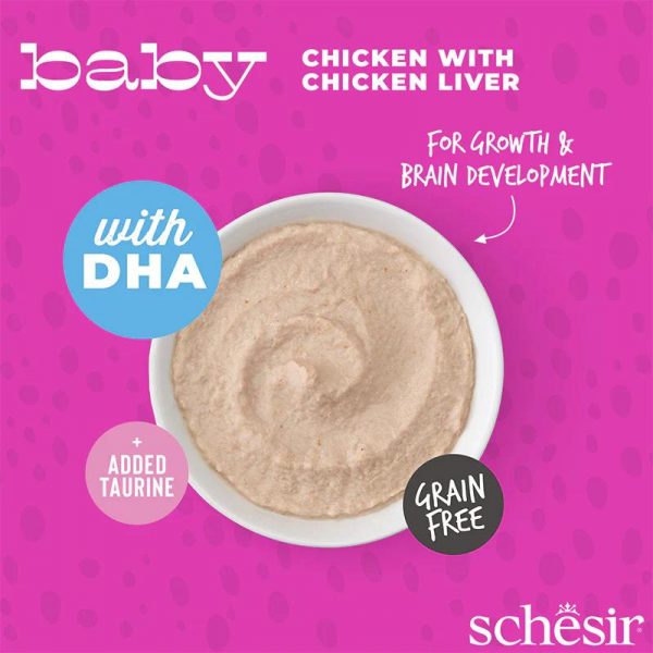 Schesir Baby Mousse Kitten - Chicken With Chicken Liver 70g 