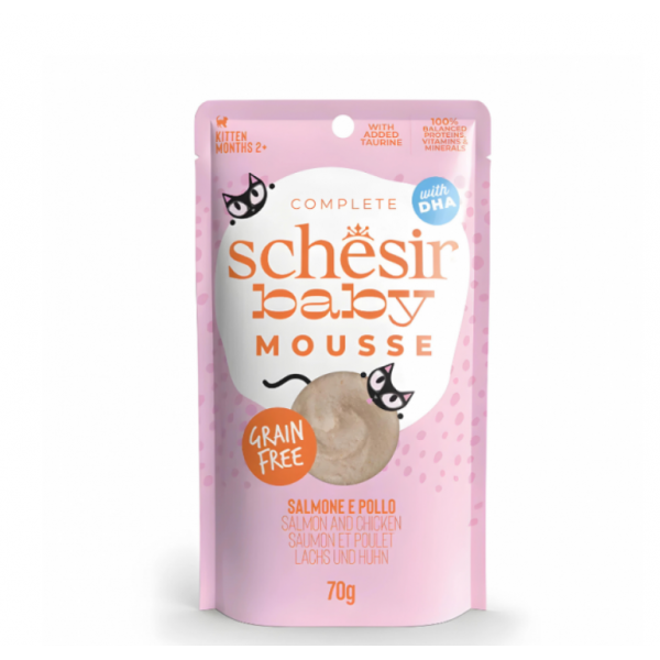  ​ Ingredients Schesir Baby Mousse Kitten - Salmon And Chicken For Cat 70g