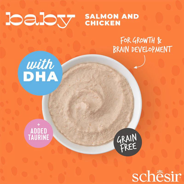  ​ Ingredients Schesir Baby Mousse Kitten - Salmon And Chicken 70g (Min Order- 12 Pouch)