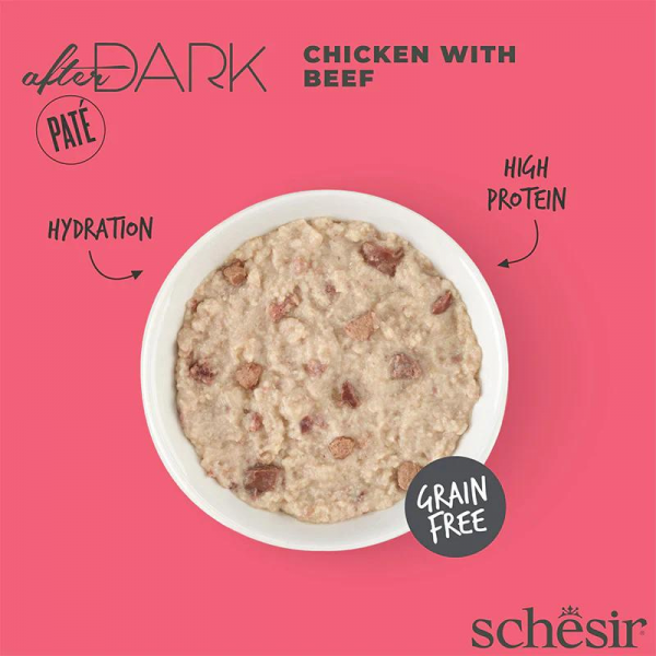 Schesir After Dark Patè For Cat - Chicken With Beef 80g