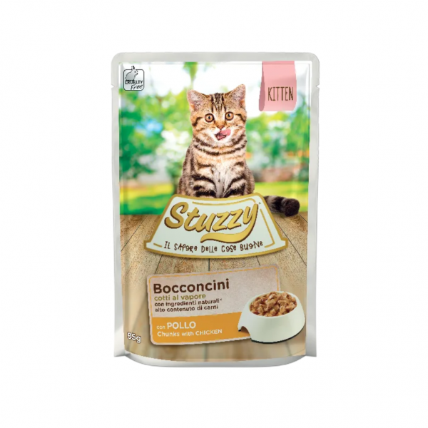 Stuzzy Cat Chunks with Chicken for Kittens 85g