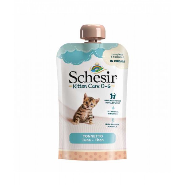 SCHESIR KITTEN CARE TUNA IN CREAM ( 150 G )