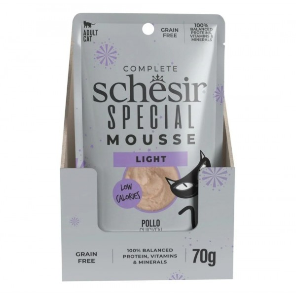 Schesir Special Mousse (Light) For Cat - Chicken (70g X 12) 1BOX