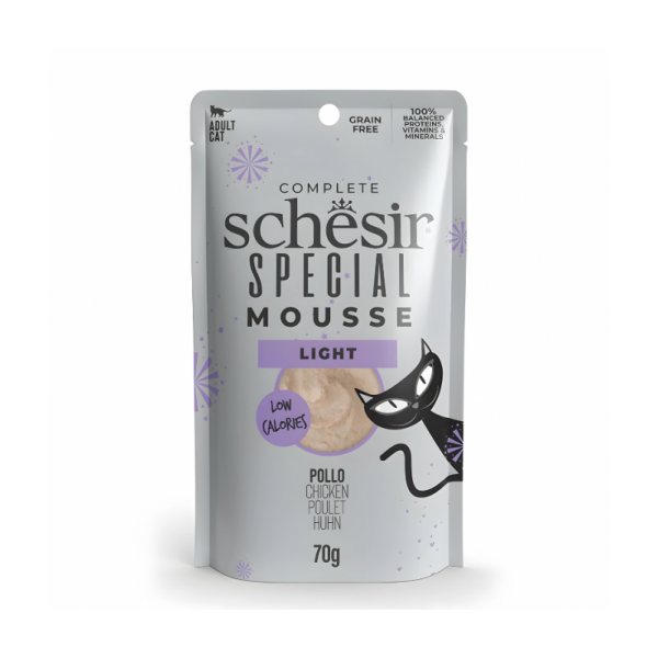 Schesir Special Mousse (Light) For Cat - Chicken (70g X 12) 1BOX