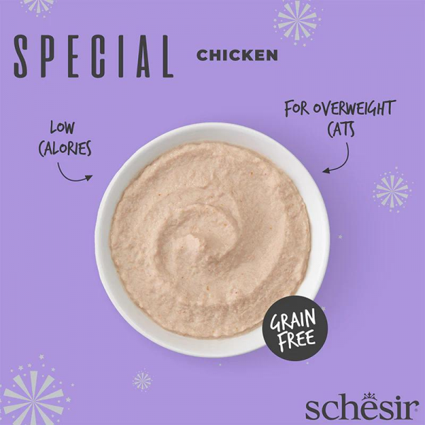 Schesir Special Mousse (Light) For Cat - Chicken (70g X 12) 1BOX