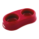 Georplast Plastic Double Antislip Pet Bowl L