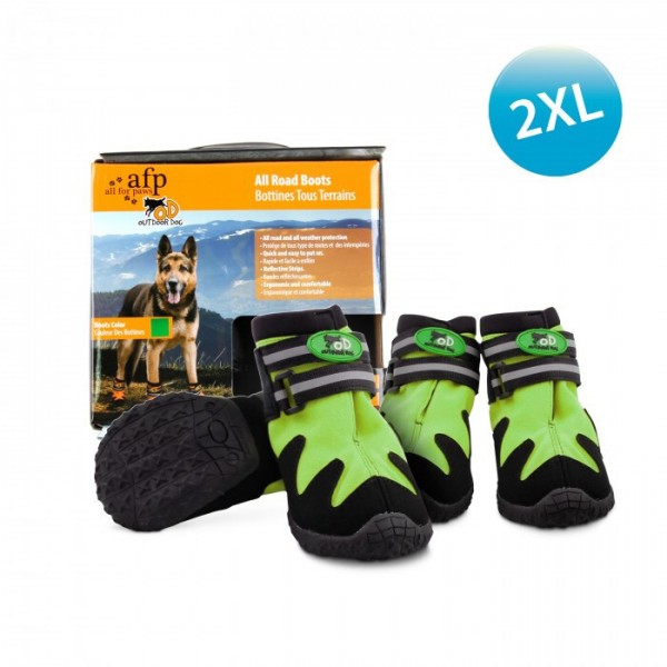 AFP OUTDOOR DOG SHOES - GREEN (2XL)