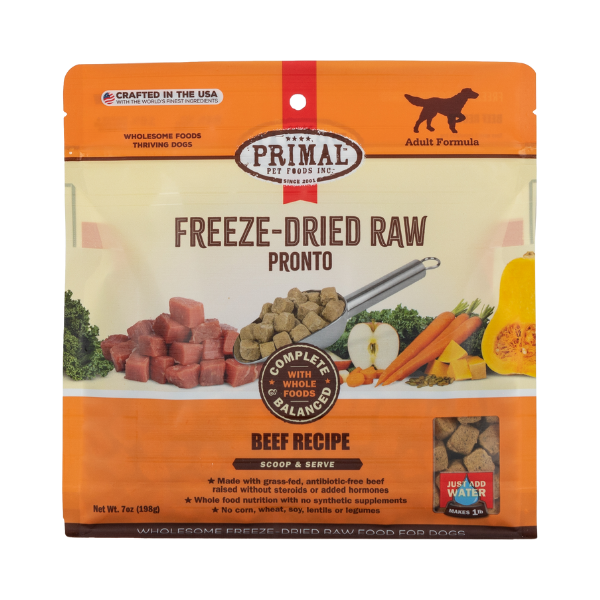 Primal Canine Beef Pronto – (7 oz-198g)