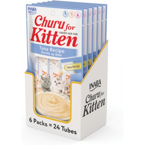 Churu Tuna Recipe For Kitten 4PCS ( 6 bag X 1 box )