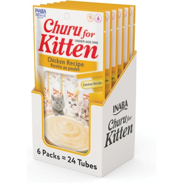 Churu Chicken Recipe for Kitten 4pcs x 14g ( 1 box - 6 bag )