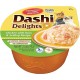 INABA Dashi Delights for Cats, Shredded Chicken with Bonito Flake Broth, 2.5 Ounce Cup, 6 Cups Total, Chicken with Tuna & Scallop Recipe 6 PCS 1 BOX