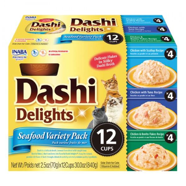 Dashi Delight Seafood Variety (12PCS/PK) For Cat