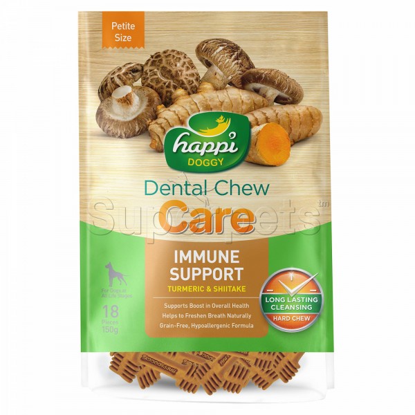 Happi Doggy Dental Chew Care-Immune Support-2.5 (150g)