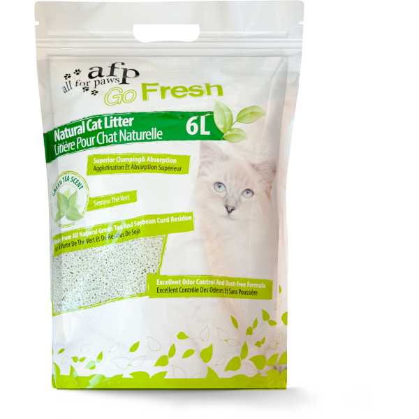 Clumping Natural Cat Litter - Green Tea Scent/6 L