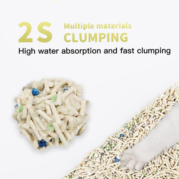 Clumping 5-in-1 Cat Litter - Tofu/6 L