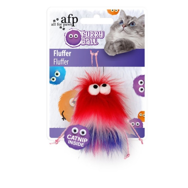 Fluffer cat toy - Red