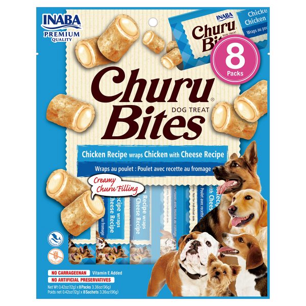 Churu Bites For Dog Chicken With Cheese Recipe ( 8PCS )